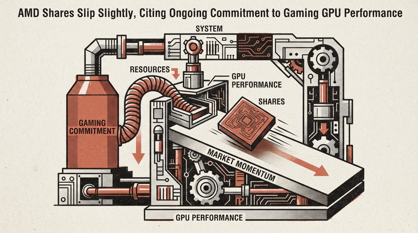 AMD Shares Slip Slightly, Citing Ongoing Commitment to Gaming GPU Performance
